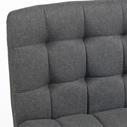 Linen Desk Chair, Rocking Swivel, Dark Grey Task Chairs at Gallery Canada