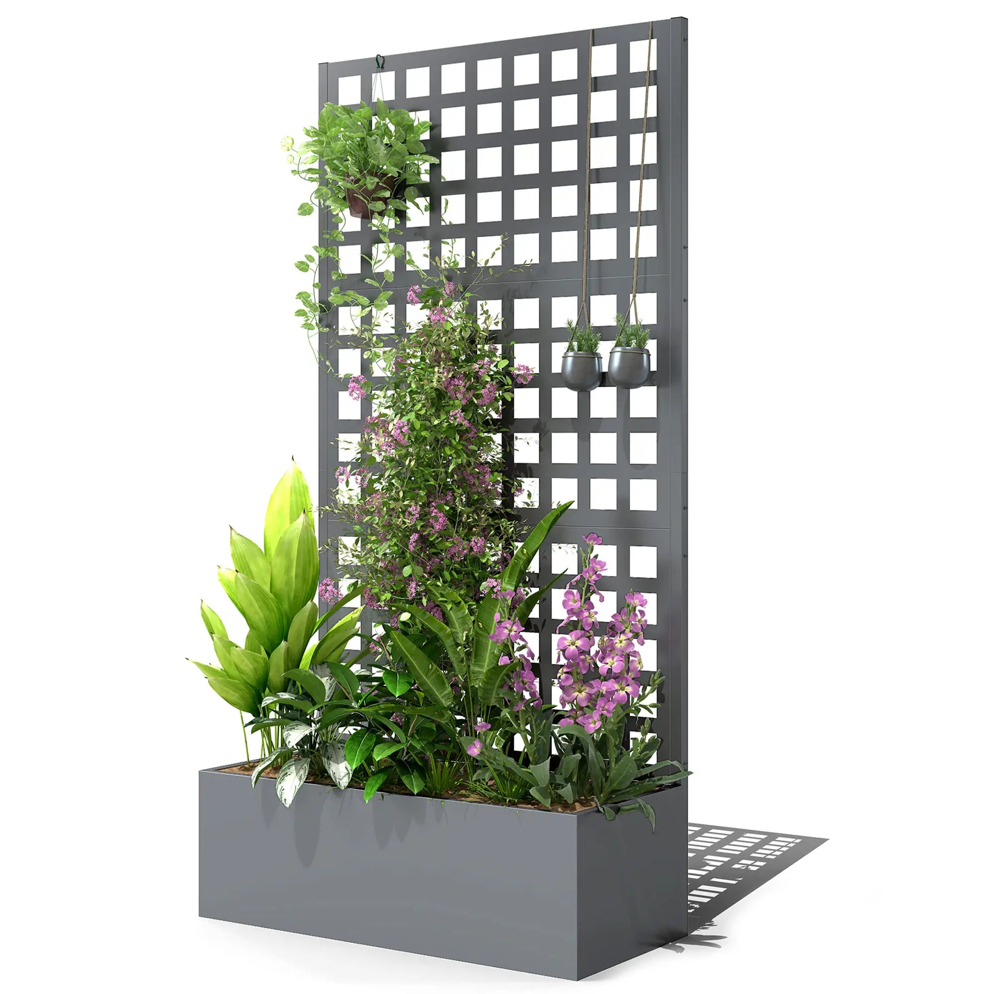 Galvanized Raised Garden Bed Planter Box, 35
