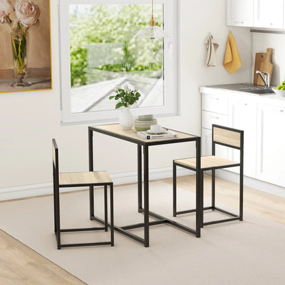 Industrial Dining Table Set for 2, Kitchen Table with Chairs Bar Sets at Gallery Canada