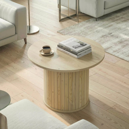Round Coffee Table, 24", Natural Wood Coffee Tables at Gallery Canada