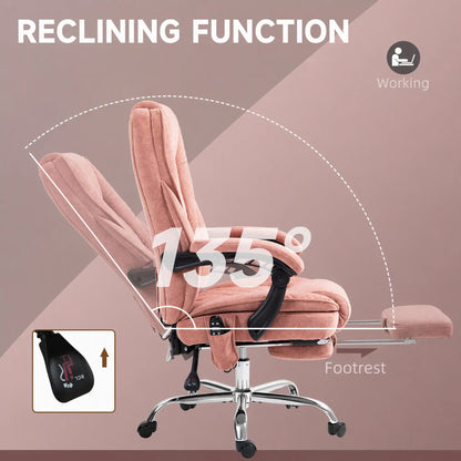 Massage Office Chair, Reclining Computer Chair, Adjustable Height, Pink Massage Chairs at Gallery Canada