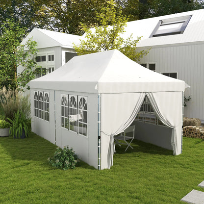 Pop Up Canopy 20x10 With 6 Sidewalls & Sand Bags, White Pop Up Canopies at Gallery Canada