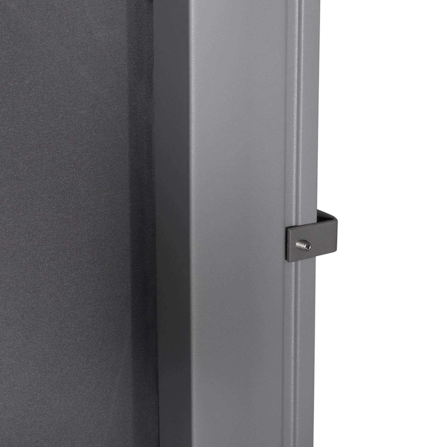 118" x 63" Retractable Patio Awning, Outdoor Privacy Screen, UV Wind Resistant, Grey Side Awnings at Gallery Canada