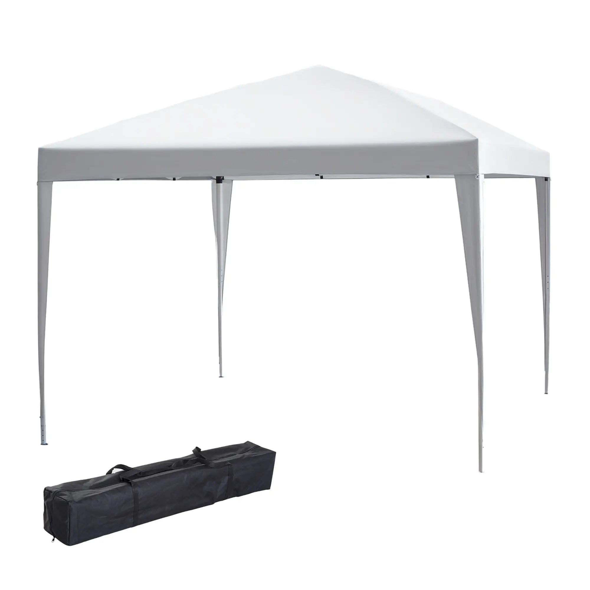 10 x 10Ft Pop Up Tent, Outdoor Gazebo Canopy With Bag, White Pop Up Canopies White at Gallery Canada