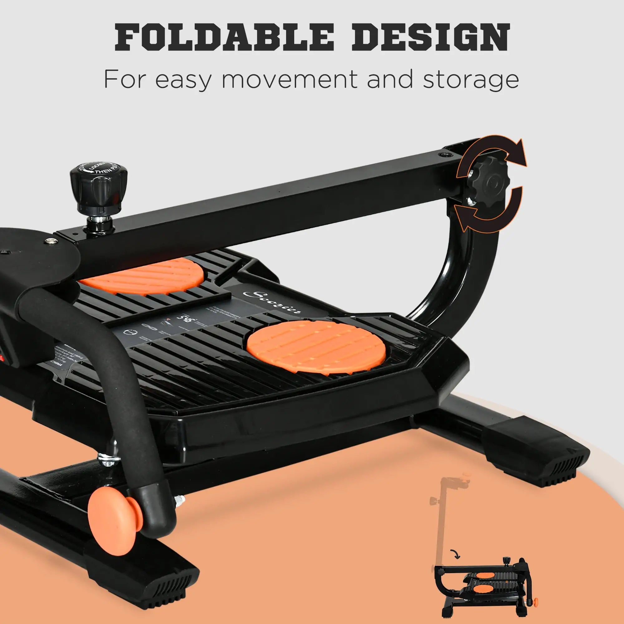 Foldable Ab Twister Board, Waist Trimmer, Workout Equipment with Screen Aerobic Equipment at Gallery Canada