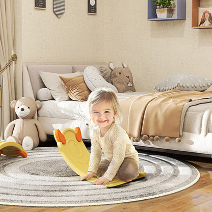 24.4" Kids Balance Board, Wobble Board, Ages 3-6, Yellow Kids Gym & Playmats at Gallery Canada