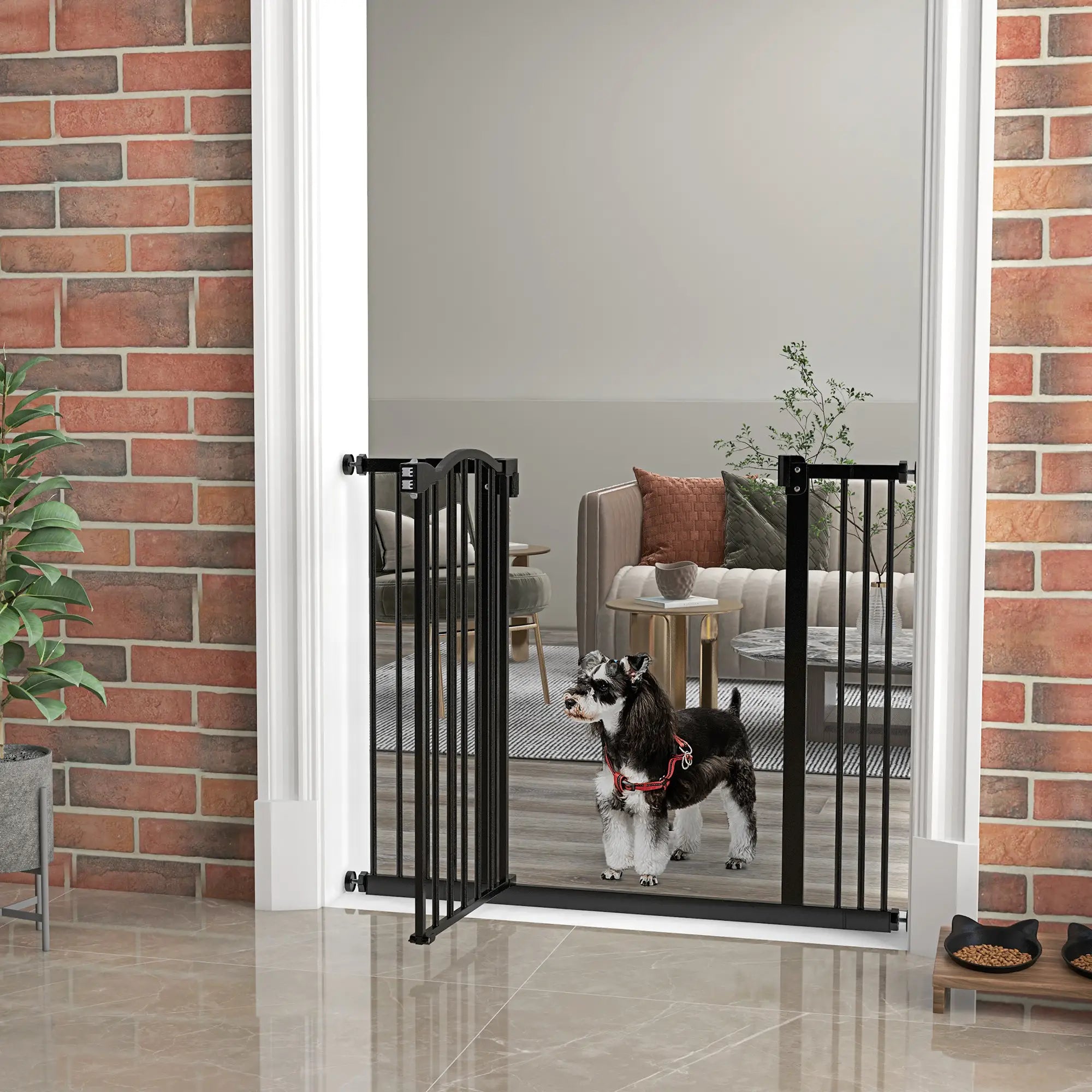 Extra Tall Dog Gate with Door, 29
