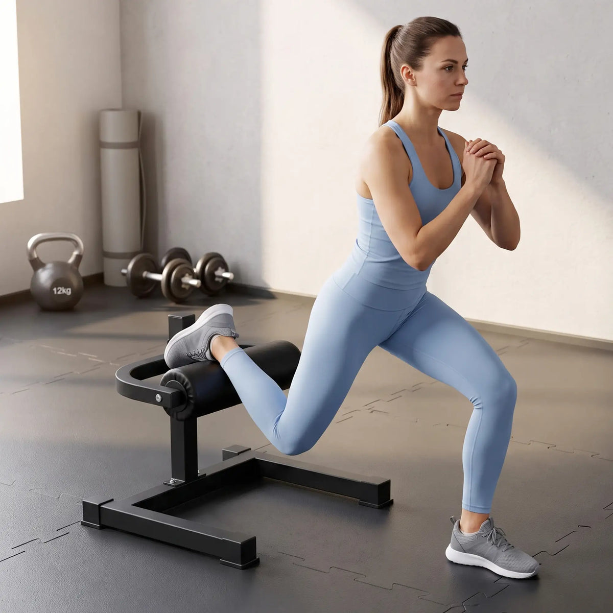 7-Level Adjustable Squat Machine, Non-Slip Foot Pads, Strength Training Accessories at Gallery Canada