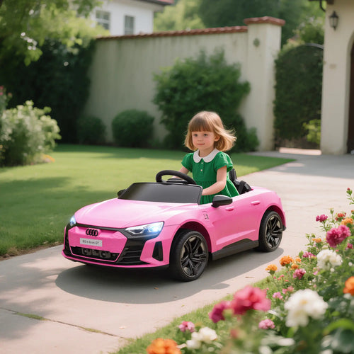 12V Ride-On Car with Remote Control, 3.1 MPH, Pink