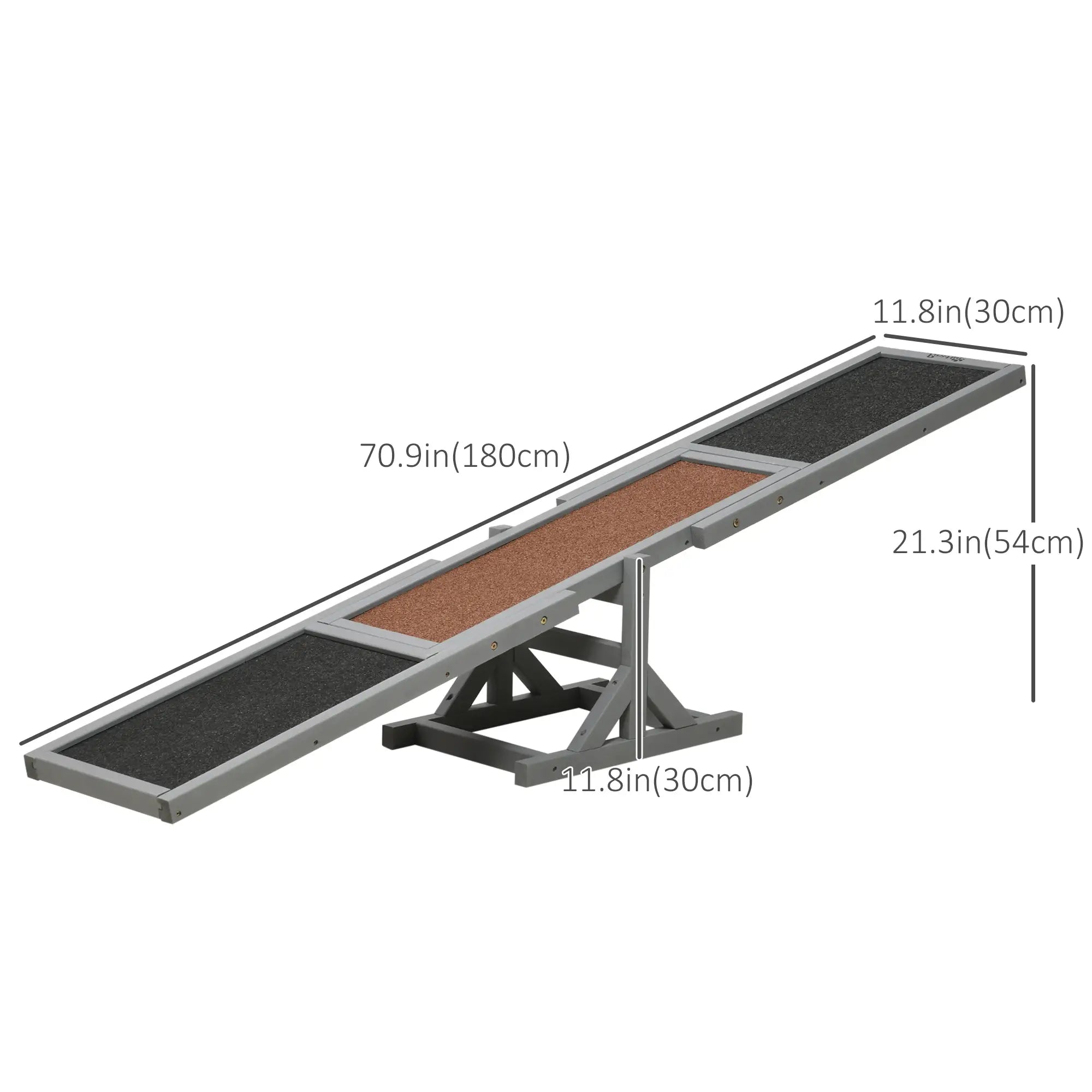 Wood Pet Seesaw, Dog Agility Training Equipment, Weather Resistant, Grey Dog Agility Training Equipment at Gallery Canada