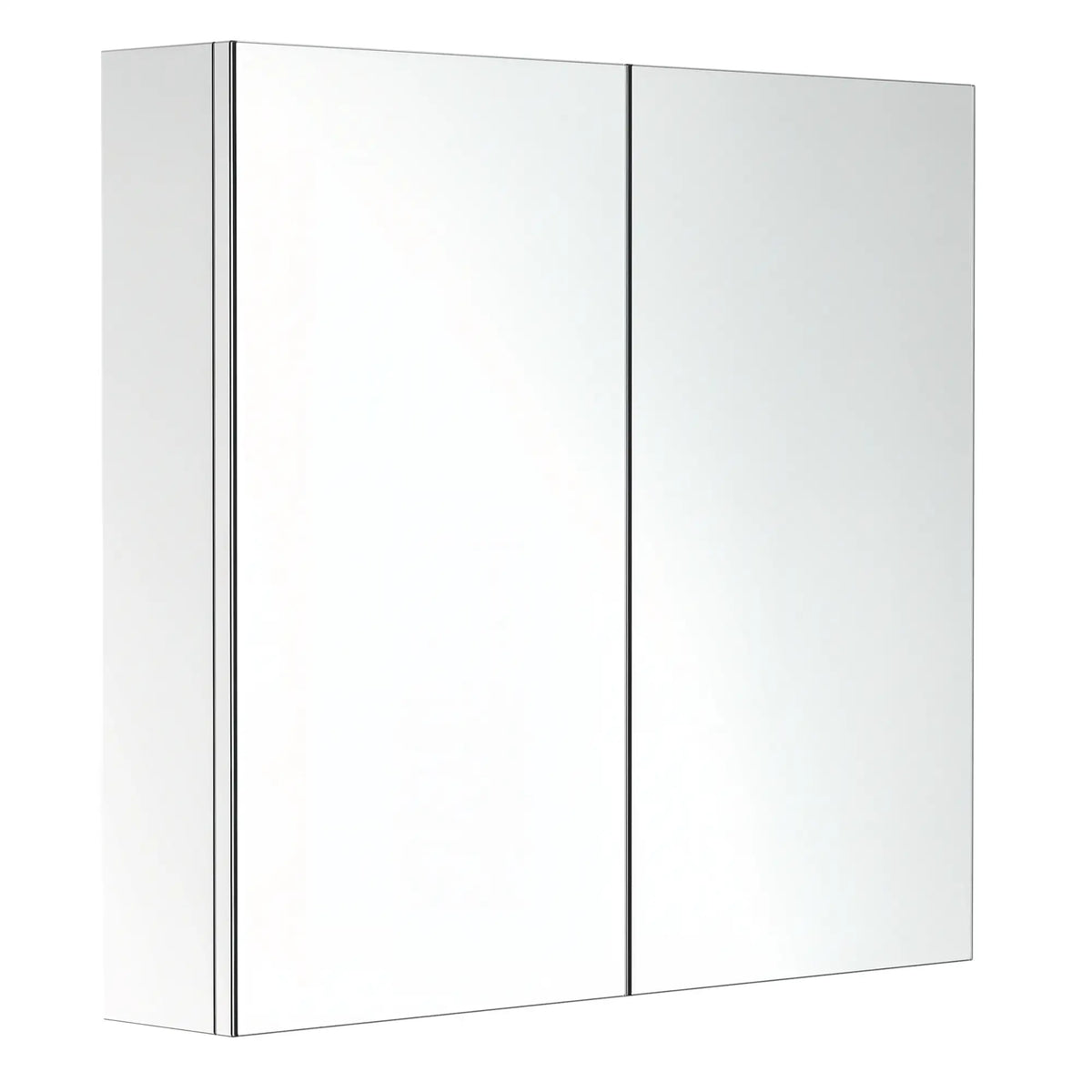 Wall Mounted Mirror Cabinet, Bathroom Medicine Cabinet, 2 Doors, 3-Tier Shelving, Silver Mirror Medicine Cabinets at Gallery Canada