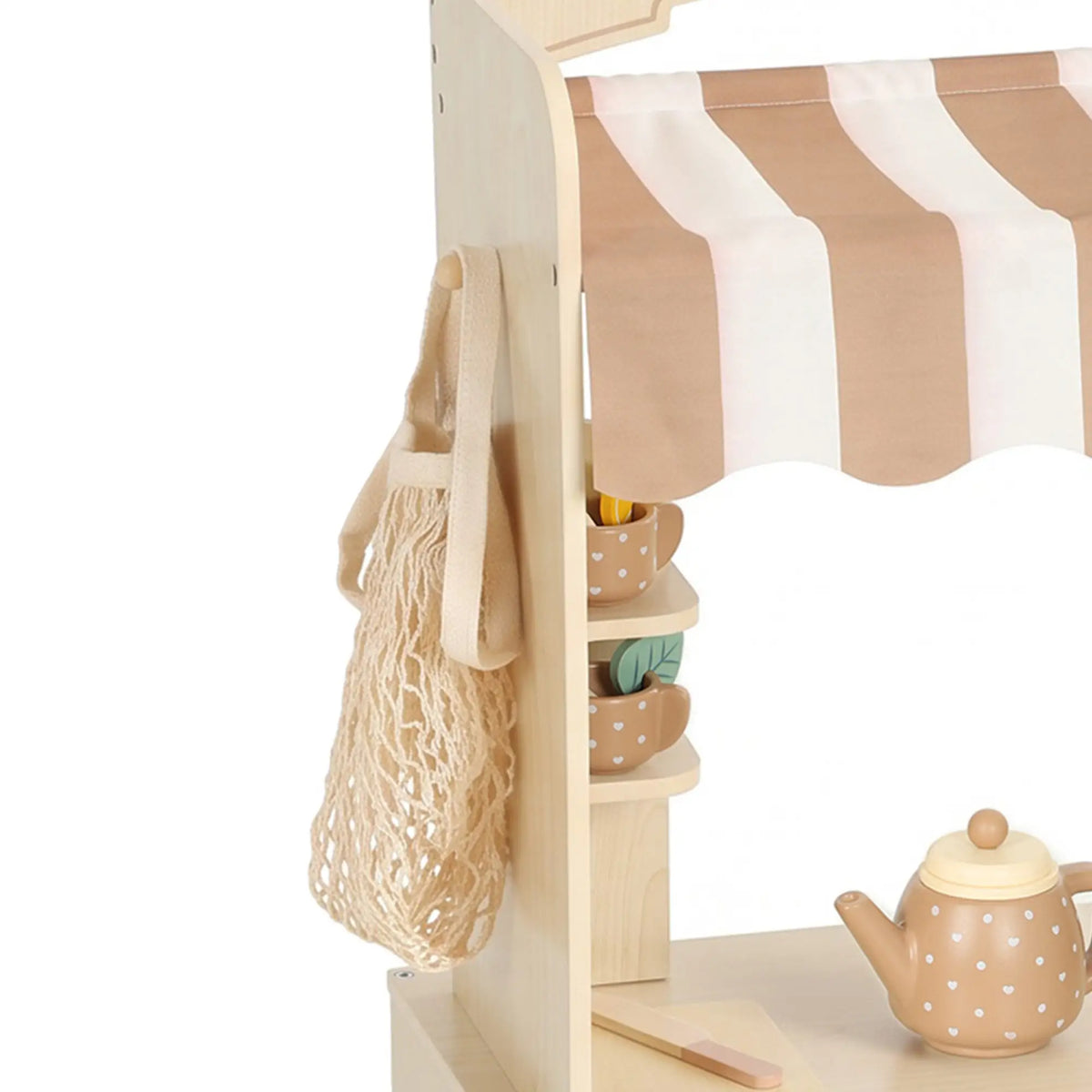 Wooden Grocery Store Playset, 61 Accessories, Play Food, Cash Register Toy Playsets at Gallery Canada