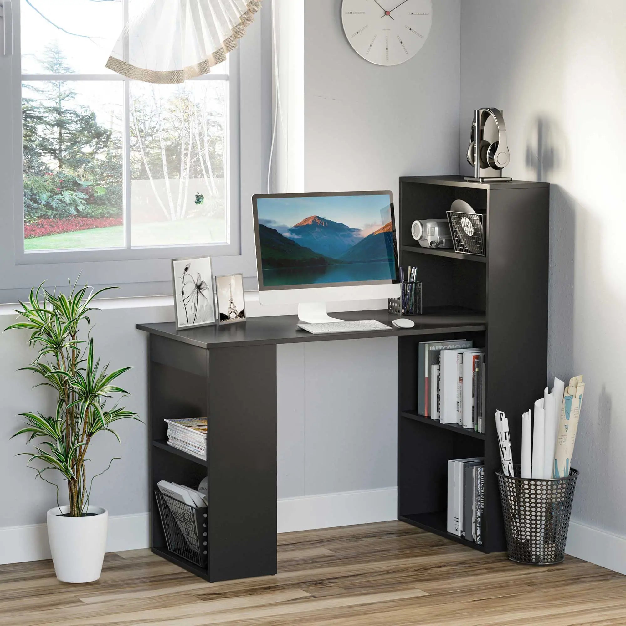 Modern Computer Desk With Storage, 47