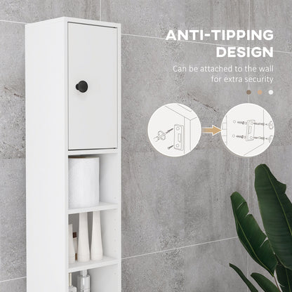 71" Tall Bathroom Storage Cabinet, Adjustable Shelves, 2 Door, White Bathroom Cabinets at Gallery Canada