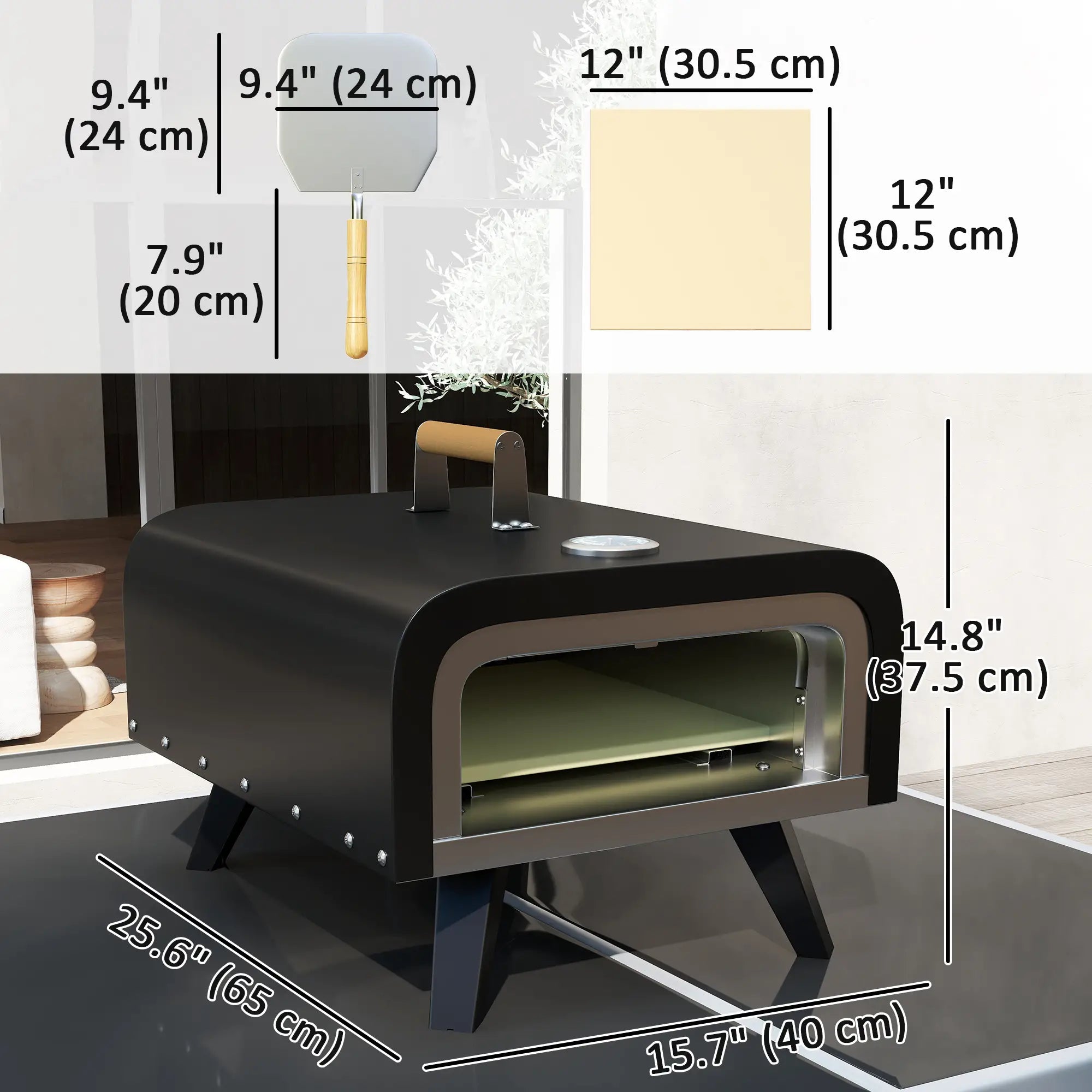 Portable Gas Pizza Oven, 12