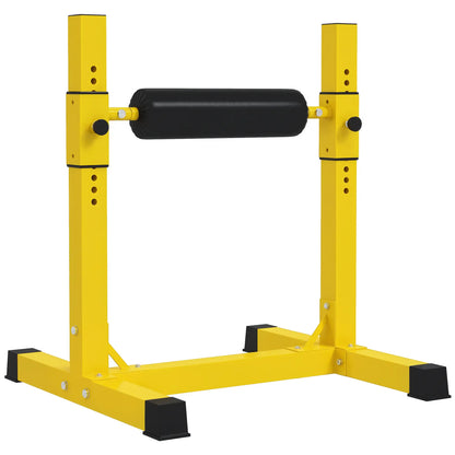 Bulgarian Split Squat Stand, 12-Level Adjustable, Yellow Squat Machine at Gallery Canada