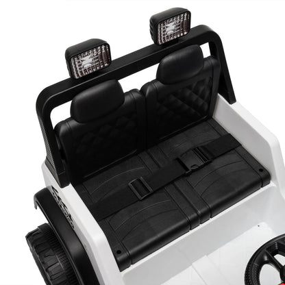 12V Ride On Truck Car, Remote, Soft Start, Ages 2-4, White Electric Toy Cars at Gallery Canada