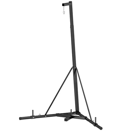 Foldable Punch Bag Stand, Adjustable Height, Freestanding, Stand Only