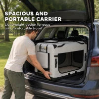 Soft Sided Pet Carrier Bag for Extra Large Dogs, Light Grey Dog Bike Trailers & Strollers at Gallery Canada