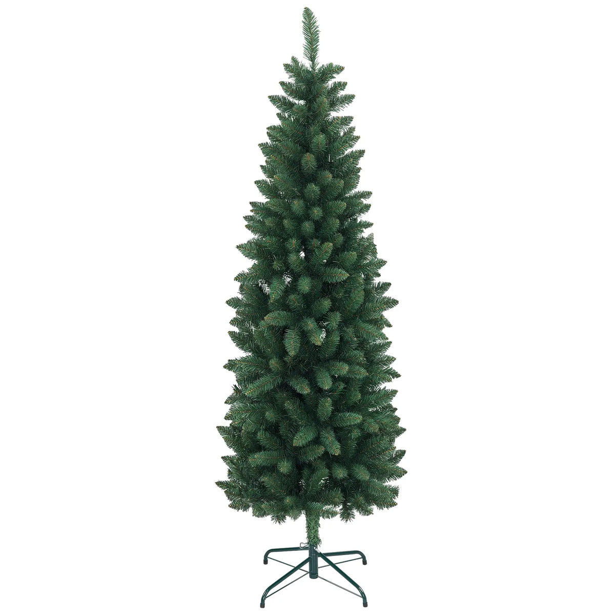 6ft Pencil Artificial Christmas Tree, 479 Branch Tips, Steel Base, Green Pencil Christmas Trees at Gallery Canada