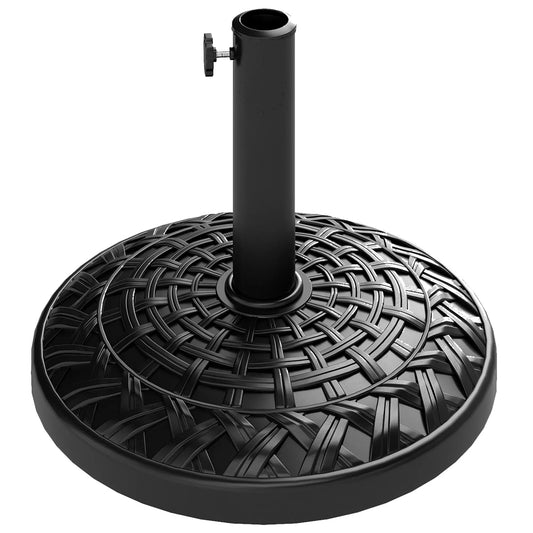 Concrete Umbrella Base, 26 lbs, Φ18.7" x 12.6" H, Black Umbrella Bases Black at Gallery Canada