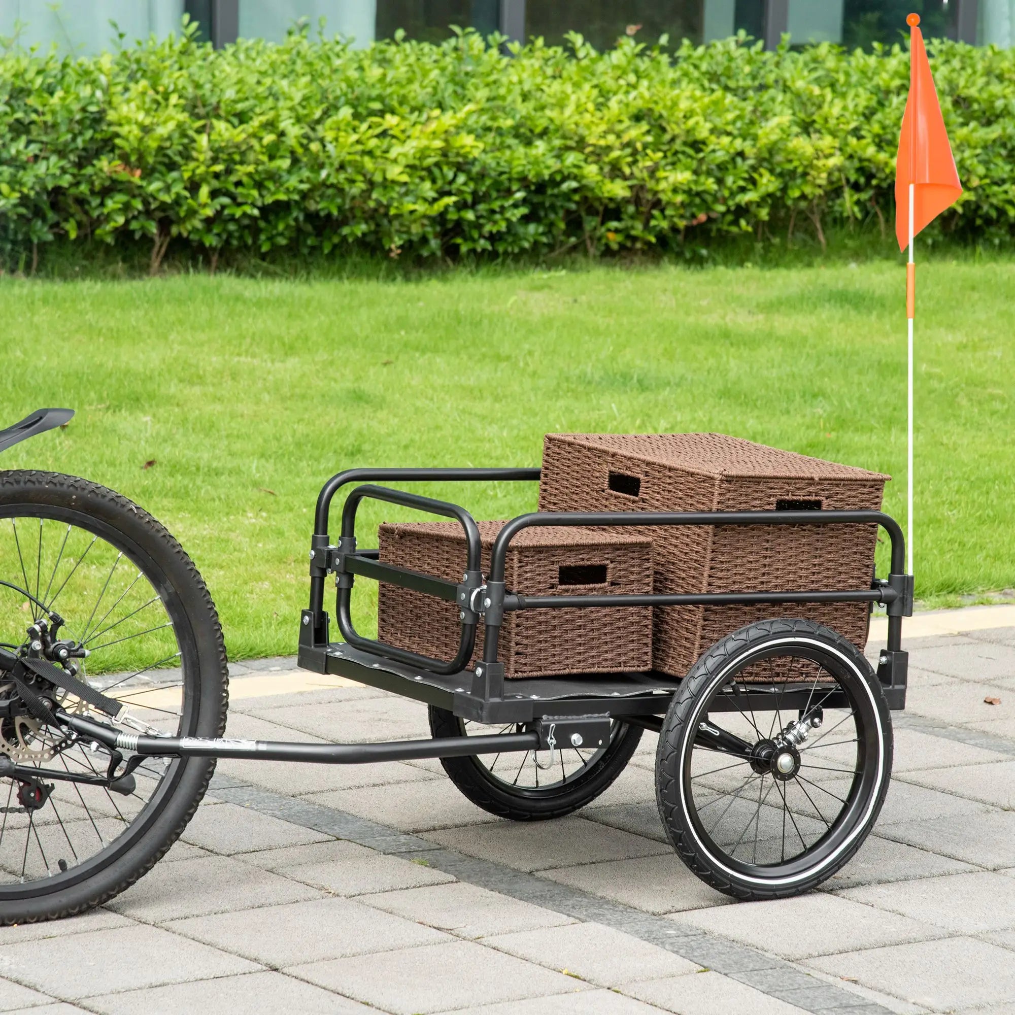 Bike Trailer, Bicycle Cargo Carrier, 16