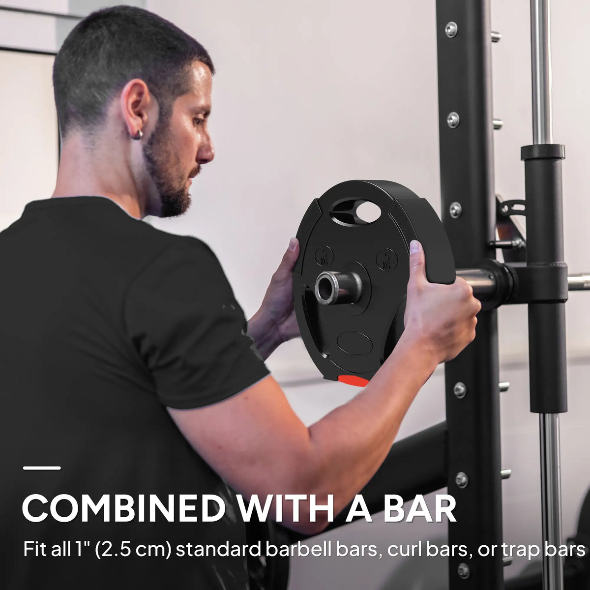 1-Inch Weight Plates, Barbell Weights Set, 2 x 11lbs + 2 x 5.5lbs Dumbbells & Barbells at Gallery Canada