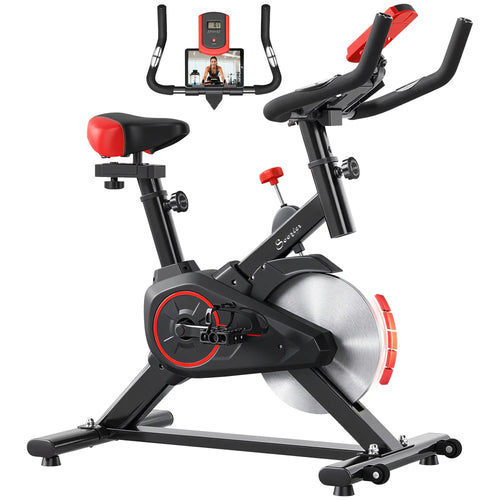 Upright Exercise Bike, Magnetic Resistance, LCD Display, Adjustable