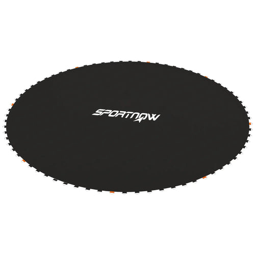 Trampoline Mat Replacement, 12ft, with Spring Pull Tool, 72 V-Hooks, Black