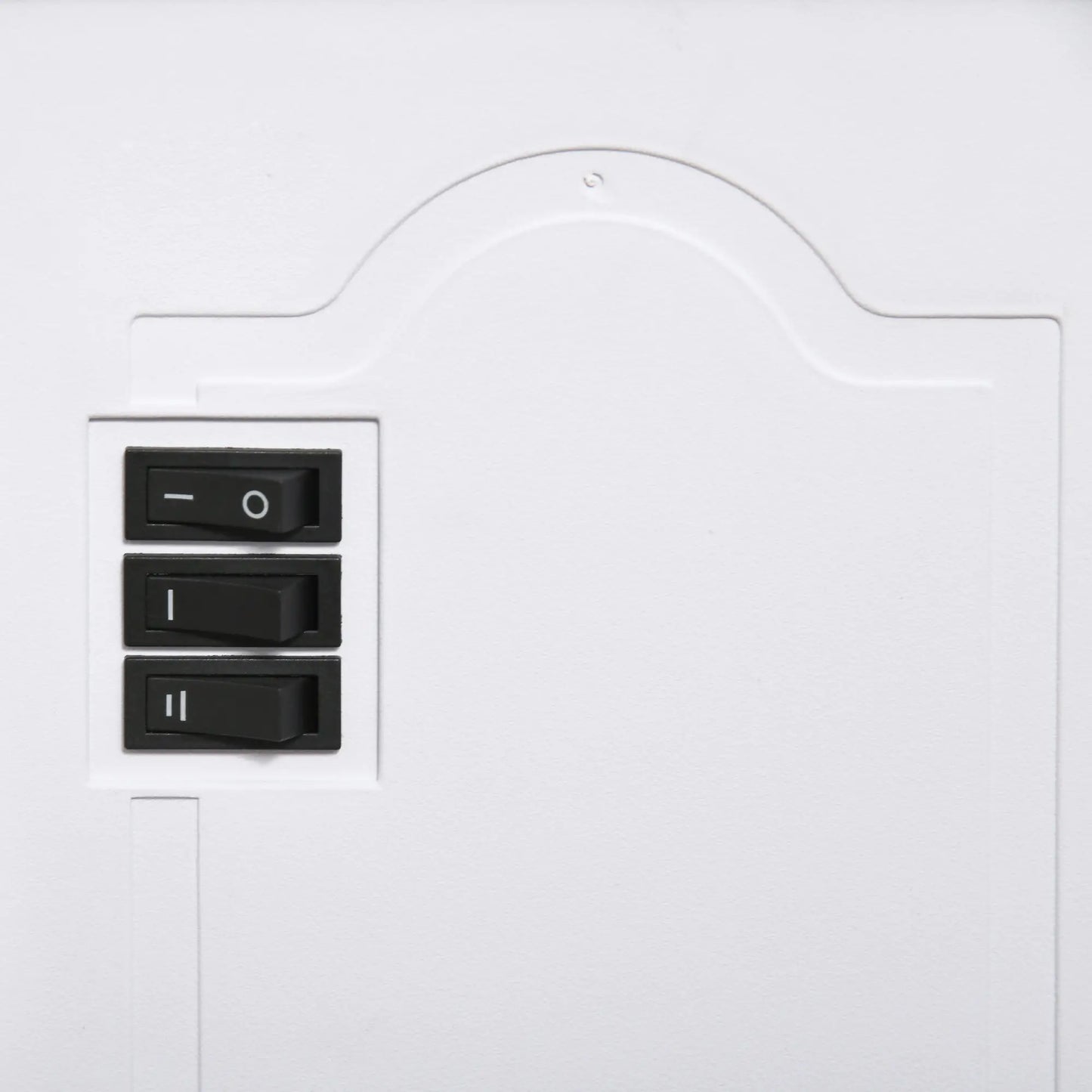 Electric Fireplace Heater, Freestanding, Realistic Flame, 750W/1500W, White Electric Fireplaces at Gallery Canada
