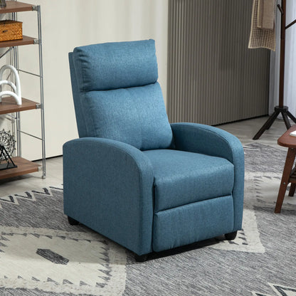Manual Recliner Chair, Padded Seat, Living Room, Blue Sofas & Reclining Chairs at Gallery Canada
