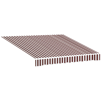9' x 8' Outdoor Sunshade Canopy, UV Protection, White, Red Awning Fabric Replacement Red and White at Gallery Canada