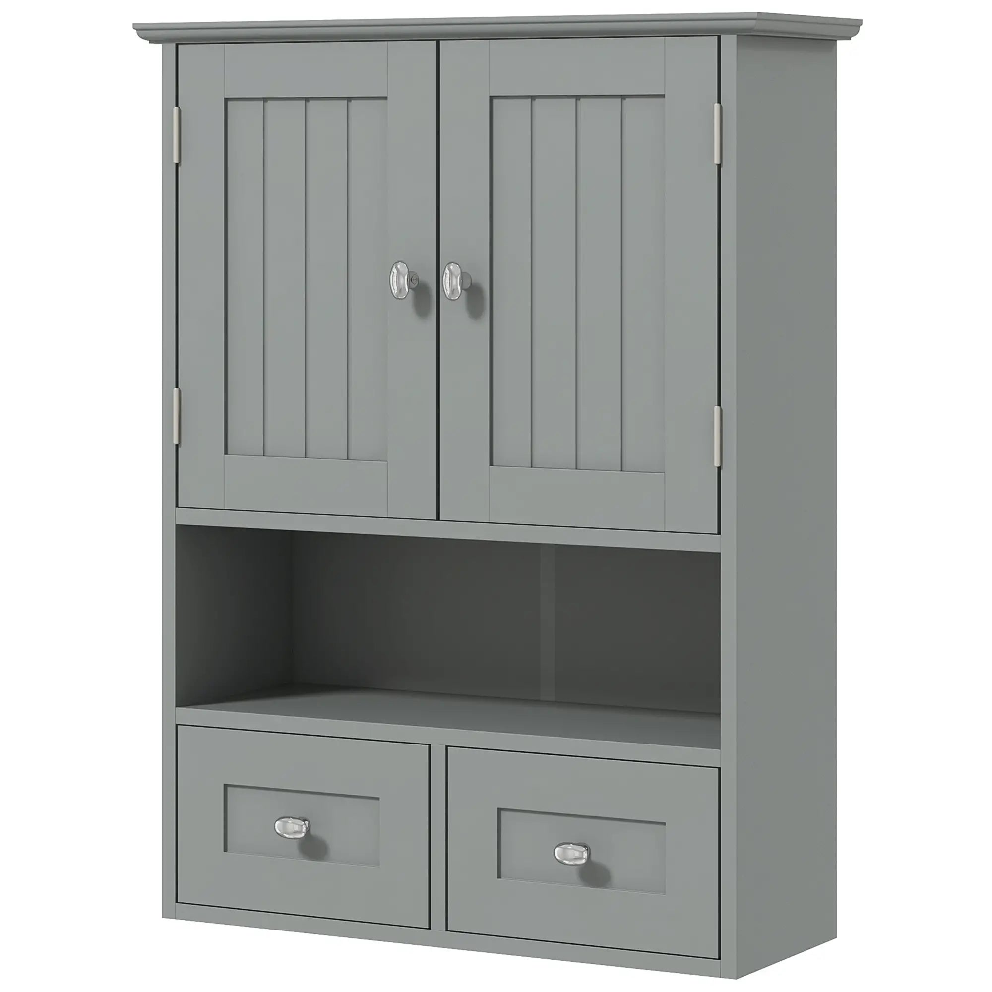 Bathroom Wall Cabinet, Medicine Cabinet, Over Toilet Storage, Grey Wall Mounted Cabinets Grey at Gallery Canada