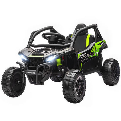 12V Ride On Truck, Licensed Kawasaki Teryx Krx 2WD Kids Electric Car, Black Electric Toy Cars Black at Gallery Canada
