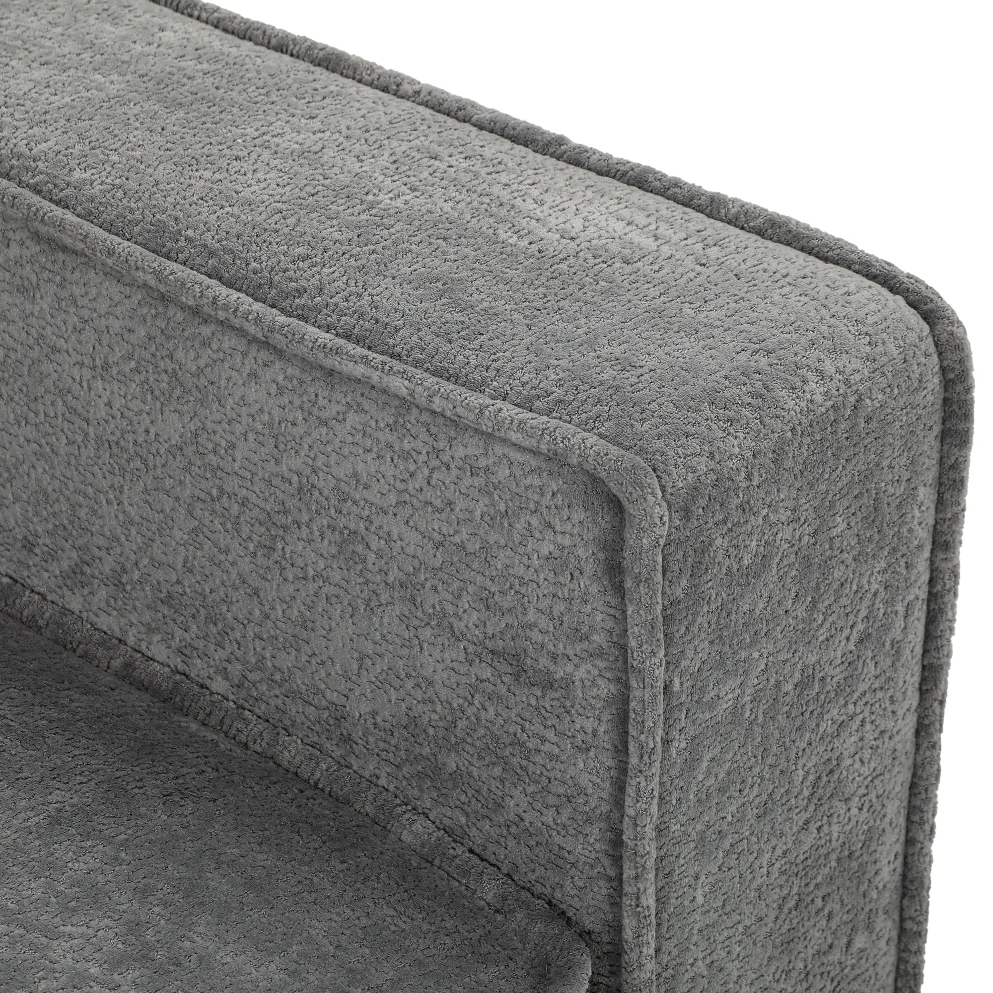 3 Seater Sofa, Thick Cushion, Grey, 2 Pillows, Side Pockets 3-Seater Sofas at Gallery Canada