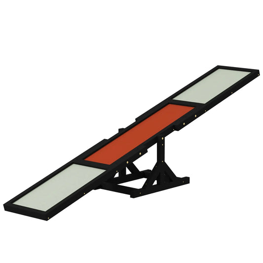 Wood Pet Seesaw, Dog Agility Training Equipment, Weather Resistant, Black Dog Agility Training Equipment Black, Brown, Grey at Gallery Canada