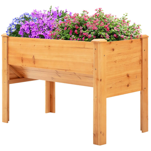Wooden Raised Garden Stand, 48