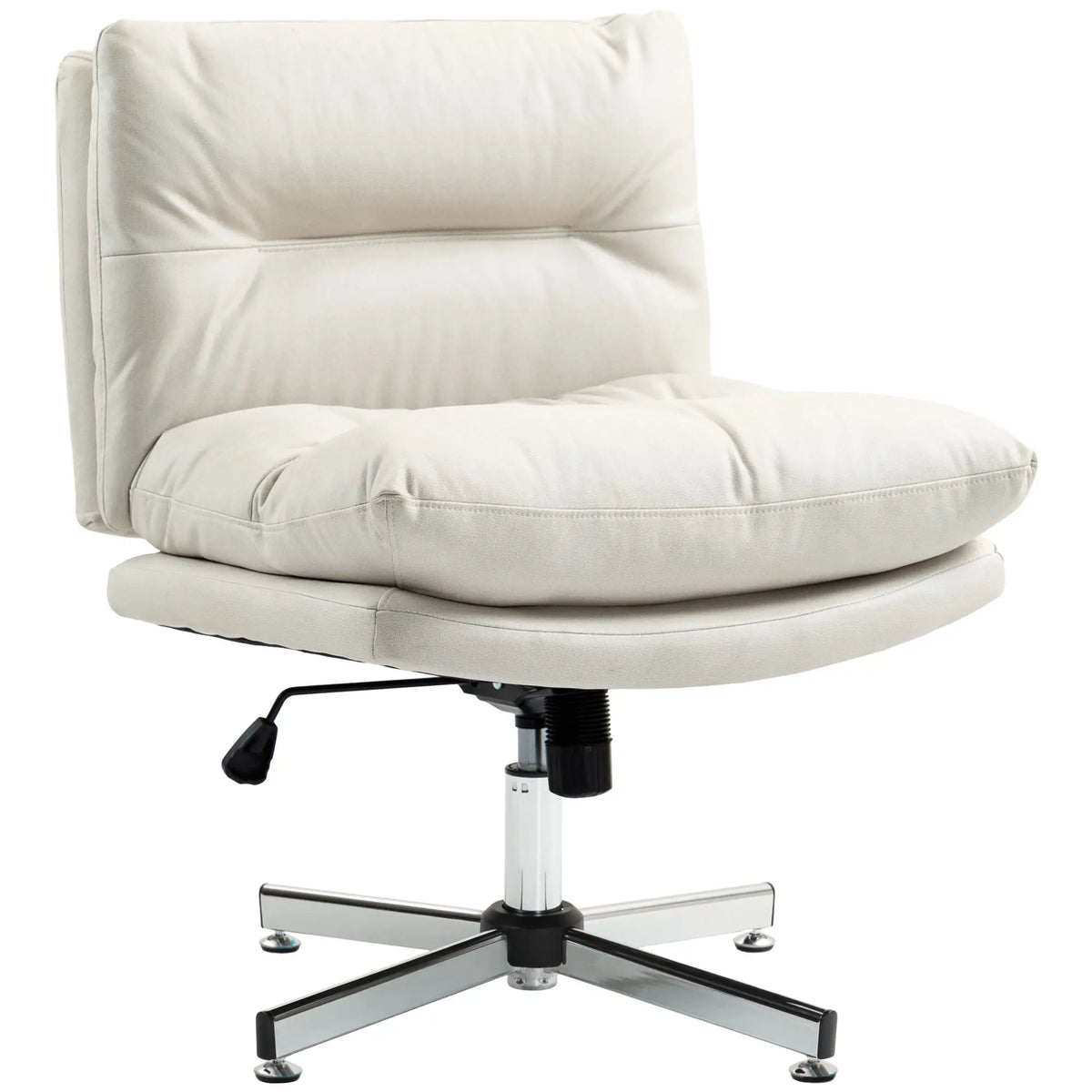 Adjustable Height, Tilt Armless Office Chair, Light Grey Task Chairs Light Grey at Gallery Canada