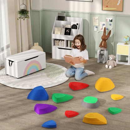 Kids Toy Chest, Lightweight Storage Bench with Lid, 3-8 Years, White Baby & Kids Storage at Gallery Canada