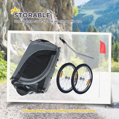 Dog Bike Trailer, Foldable, For Small Medium Dogs, Grey Dog Bike Trailers & Strollers at Gallery Canada