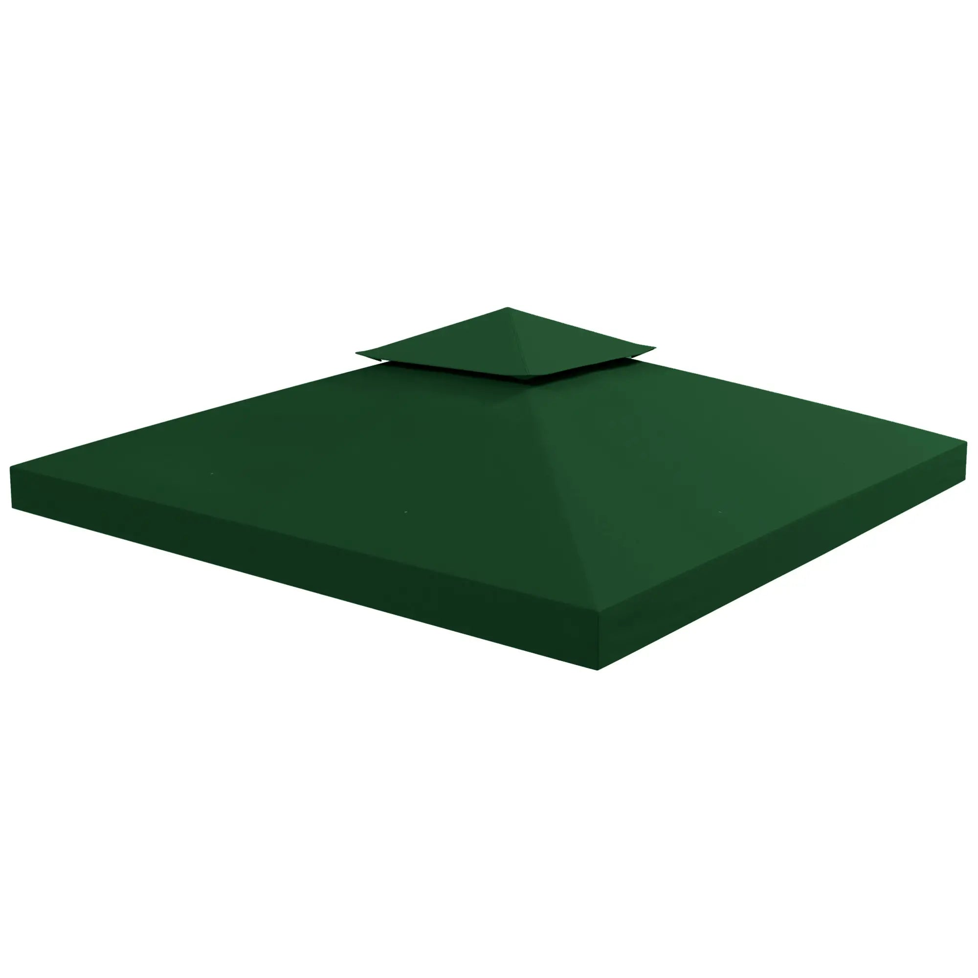 10'X10' Canopy Replacement 2-Tier Top Cover, Green Gazebo Canopy Replacement at Gallery Canada