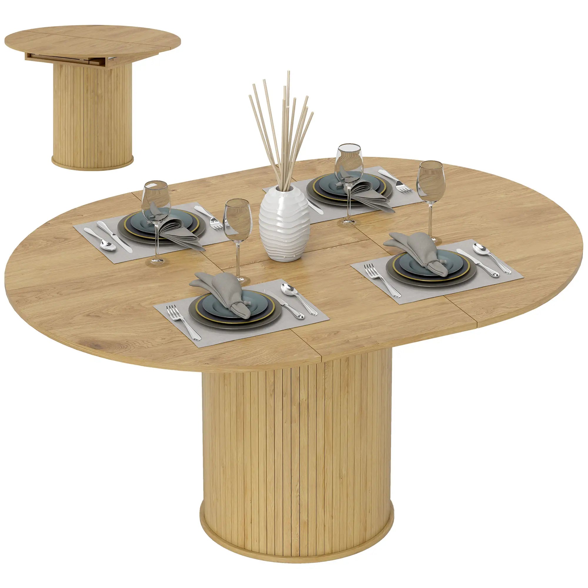 Extendable Kitchen Table, 43.5