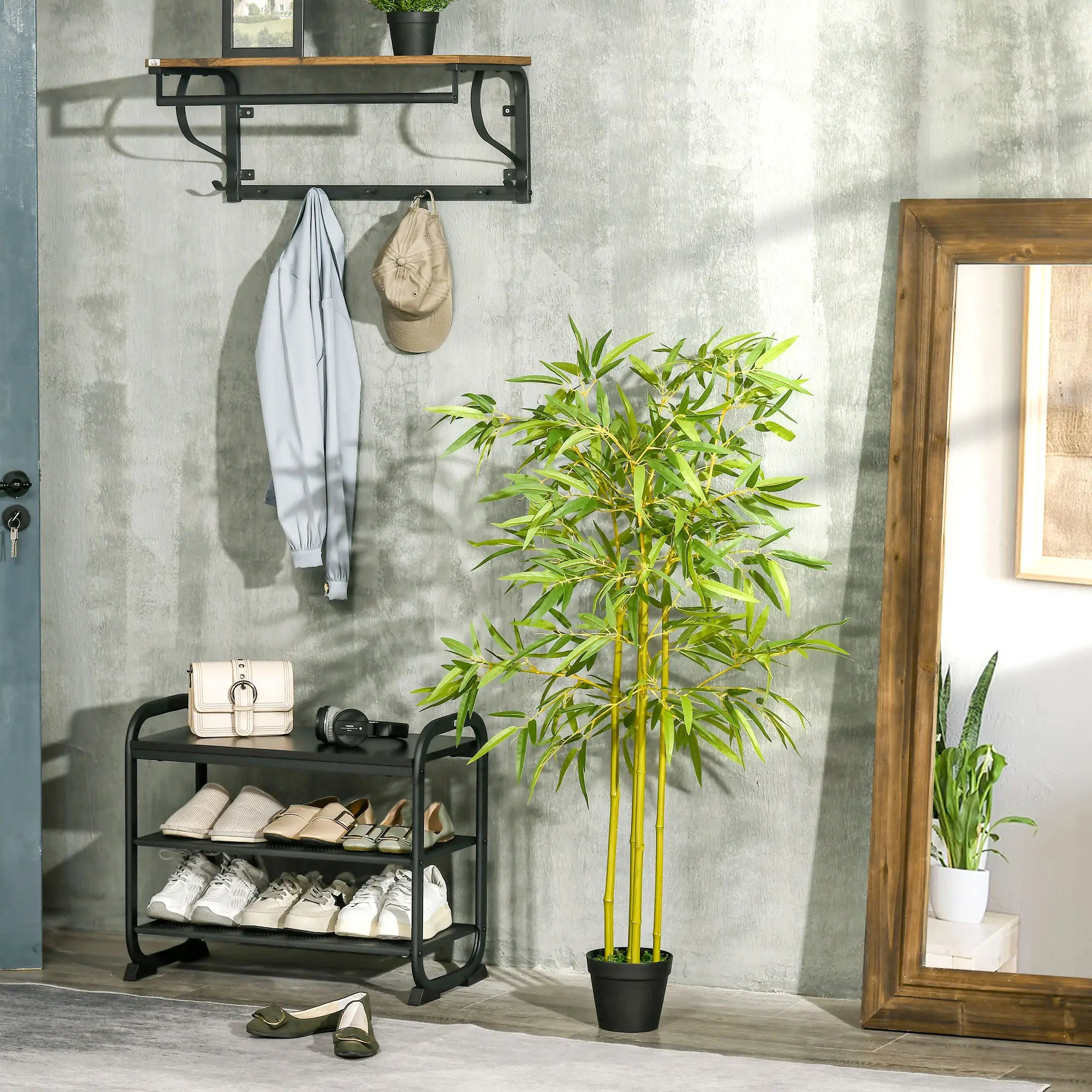 5FT Artificial Bamboo Tree, Faux Plant in Nursery Pot, Indoor Decor Artificial Trees at Gallery Canada