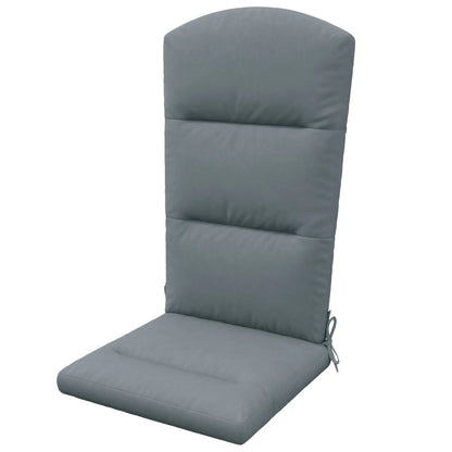 Adirondack Chair Cushion, Replacement With Back And Ties, Dark Grey Patio Chair Cushions Dark Grey at Gallery Canada