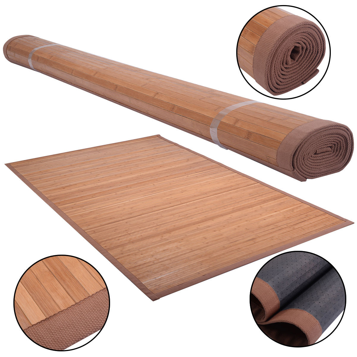 5' x 8' Bamboo Area Rug Carpet Rugs at Gallery Canada