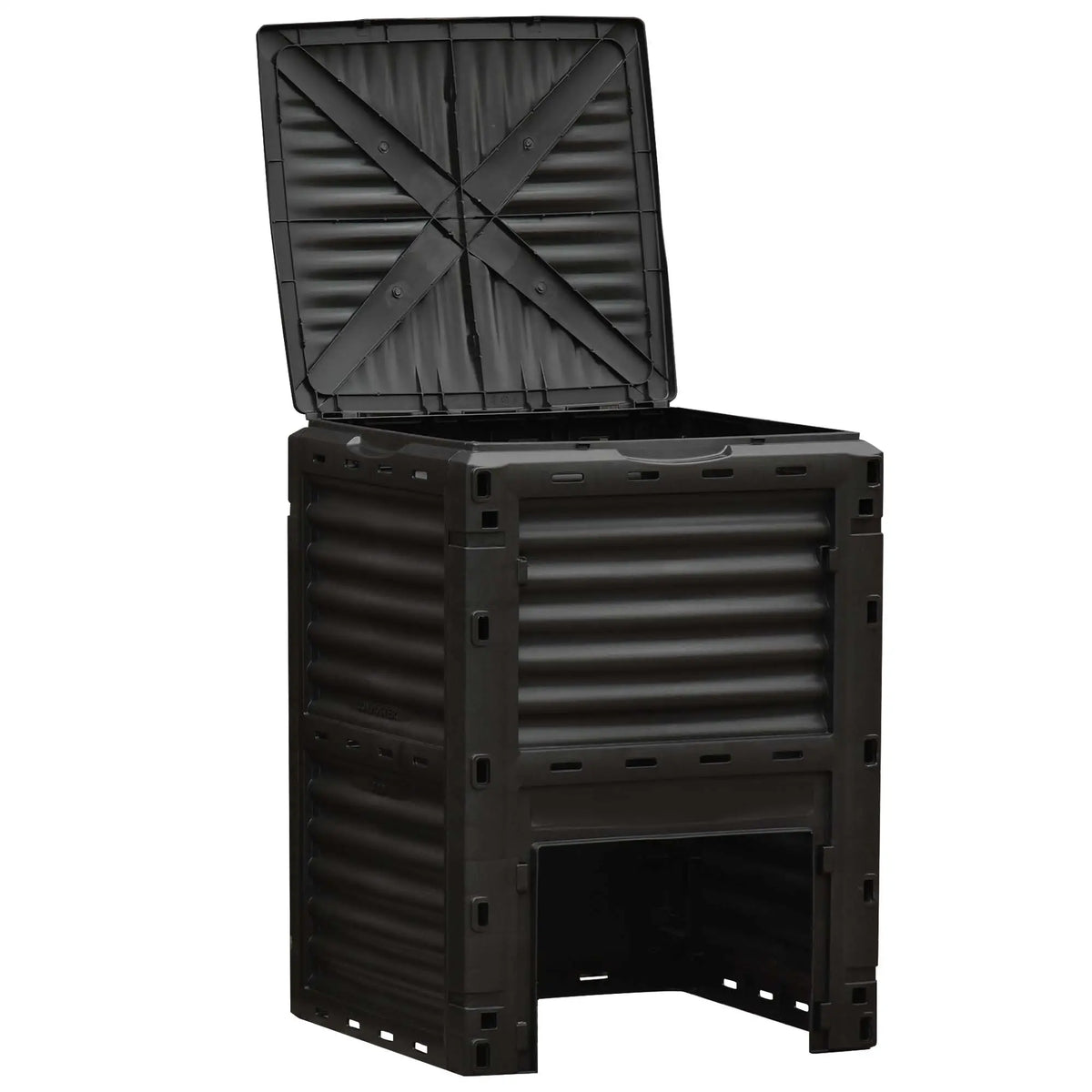 Outsunny 80 Gallon Garden Compost Bin, Yellow
