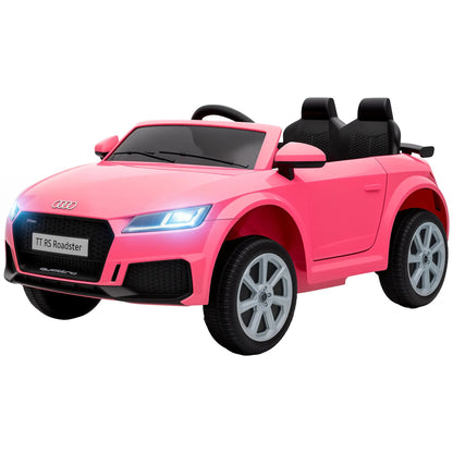 12V Kids Ride on Car, Audi TT RS Electric Car with Remote, Pink Electric Toy Cars Pink at Gallery Canada