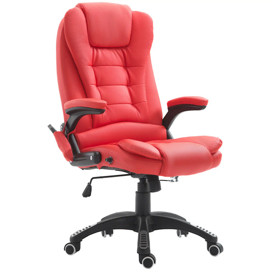Adjustable Heated Ergonomic Massage Office Chair, High Back Faux Leather Massage Chairs Options at Gallery Canada