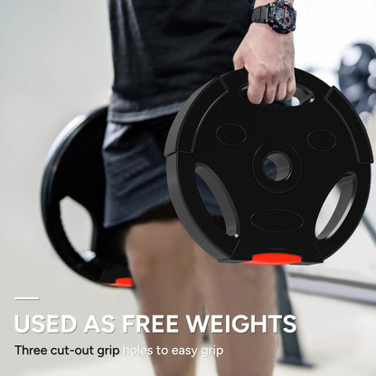 1-Inch Weight Plates, Barbell Weights Set, 2 x 22lbs + 2 x 11lbs Dumbbells & Barbells at Gallery Canada