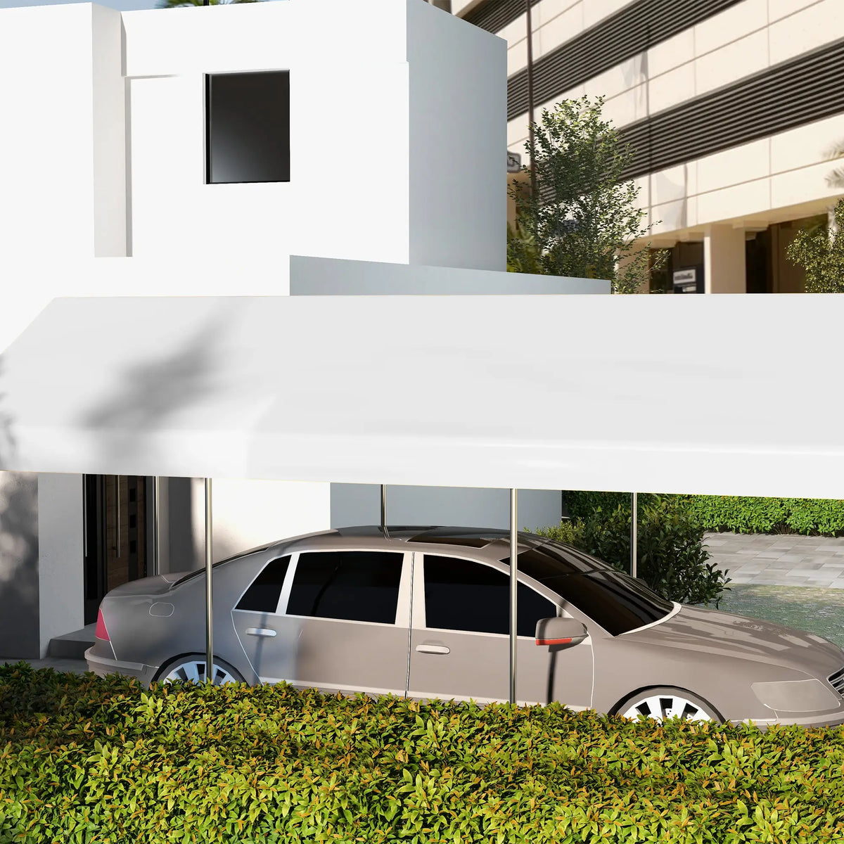 Carport Replacement Canopy 10x20ft, White Gazebo Canopy Replacement at Gallery Canada